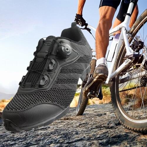 Tiebao Cycling Shoes Men Sapatilha Ciclismo Mtb SPD Pedals Self-locking Breathable Athletic Bicycle Sneakers Mountain Bike Shoes