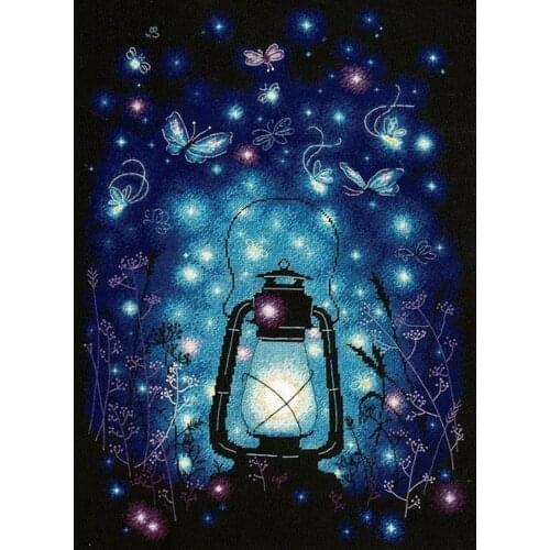 Needlepoint Magic Light Free Cross Stitch Patterns for Machine Embroidery with 100% Cotton Floss & Free Shipping for Wall Decor