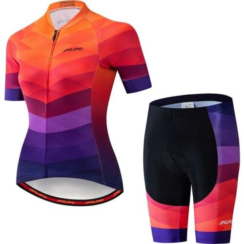 2020 Womens Cycling Jersey Summer Short Sleeve Ladies Bike Jersey Sets Profession Riding MTB Bicycle Shirts Cycling Clothing
