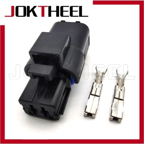 1/5/10/20sets FCI 2 pin black female waterproof connector Water temp sensor headlight fo steering plug for Peugeot 211PC022S0149