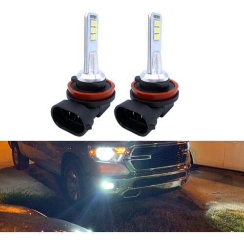 2x Car Led Bulb H7 H11 H8 HB4 9006 HB3 9005 LED Fog Lamp For Auto Daytime Running Lamp Car Lights 12V 24V 6000K Super White
