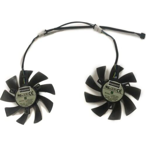 2pcs/lot 85mm Fan gtx1070 GPU Cooler For Gigabyte GTX 1070 WINDFORCE VGA Card Cooling fan as replacement