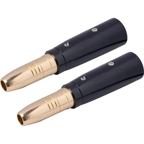 2pcs Zinc Alloy TRS Socket Stereo Audio Mic Microphone Converter Connector