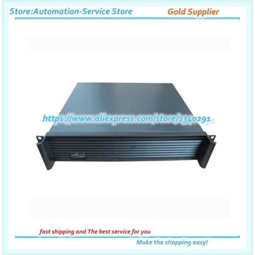 2U Industrial Industrial Equipment Firewall Frame Type Aluminum Panel Chassis Instrument 2U350L ATX Motherboard PC Power Supply