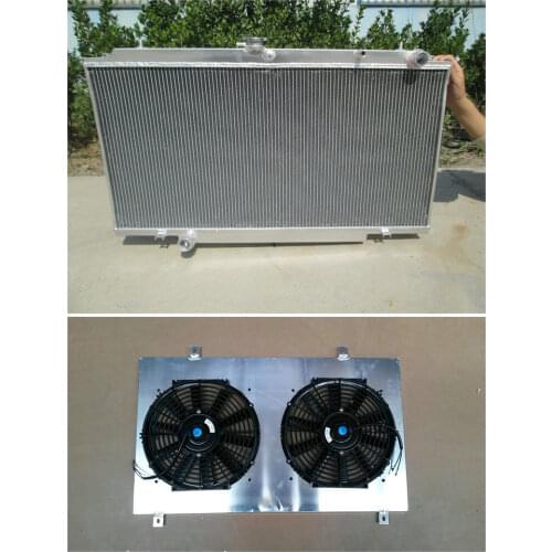 For Nissan Patrol Super Safari Y61 GU 3.0 ZD30 ZD30CR 2.8 TDI RD28 4.2L 1997-2013 MT 98 99 00 Aluminum Radiator & Shroud & Fan