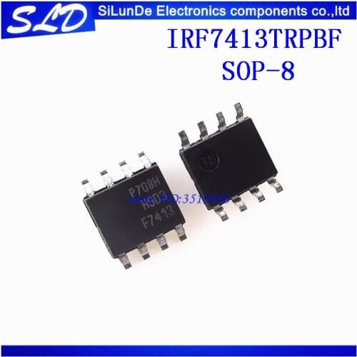 Free Shipping 50pcs/lot IRF7413TRPBF F7413 SOP-8 IRF7413TR SOP IRF7413 SMD new and original in stock