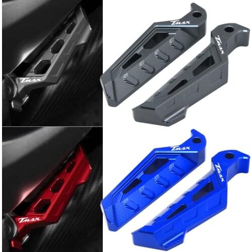 For YAMAHA TMAX530 500 DX SX TMAX560 Motorcycle Accessories Rear Passenger Footrest Foot Rest Pegs Rear Pedals anti-slip pedals