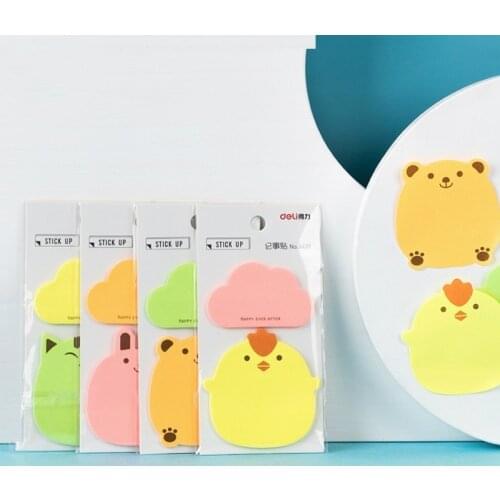 Ellen Brook 1 PCS 20 Sheets Korean Sticky Notes Creative Post Notepad Filofax Memo Pads Office Supplies School Stationery