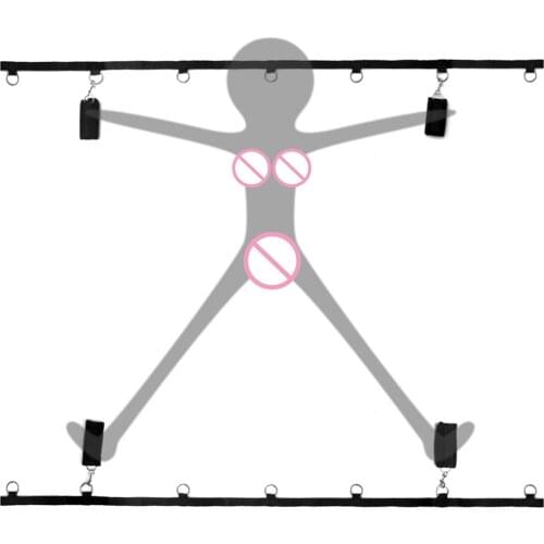 EXVOID Ankle Cuffs Kit Slave Restraints BDSM Bondage Handcuffs Sex Toys For Couples Flirting Adult Games Under Bed Strap