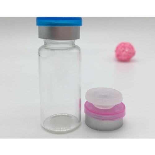 10ML Clear Injection Glass Vial 10cc Liquid Glass Containers with Flip Off Cap And Tear Off Cap LX3271