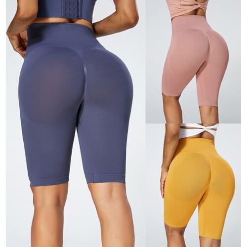 New Spring Leggings Women Nylon Quick Dry Seamless Short Yoga Pants Push Up Gym Workout Comfortable Leggings