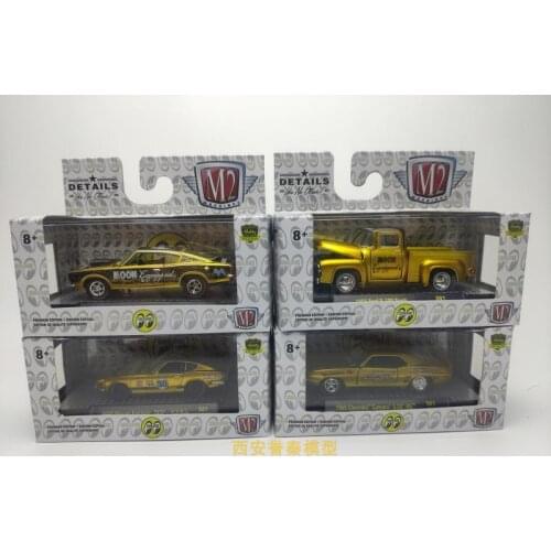 M2 1/64 Ford-100 truck Chevrolet camare Plymouth Nissan Moon Eye rare model Gold limited special edition