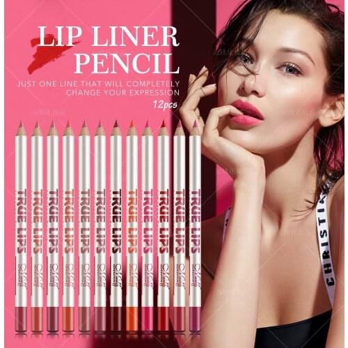 Menow Makeup P14002 Lipliner Wholesale 12-Color Mixed Color Set Waterproof Lipstick Pen Cosmetics Gift for Girl or Women