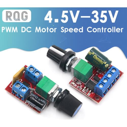 Mini DC-DC 4.5V-35V 5A 90W PWM DC Motor Speed Controller Module Speed Regulator Control Adjust Board Switch 12V 24V PN35