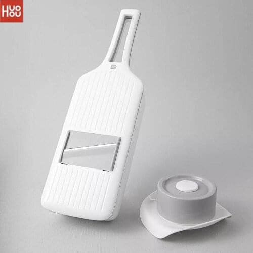 Huohou Multifunctional Grater Manual Vegetable Cutter Professional Grater with Adjustable Stainless Steel Blades Kitchen Tool