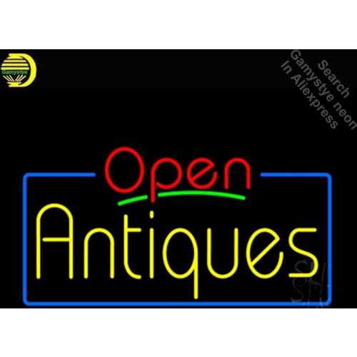 NEON SIGN For Red Open Yellow Antiques neon Light Sign Restaurant Hotel Neon signs for sale food neon lights for sale Lamps