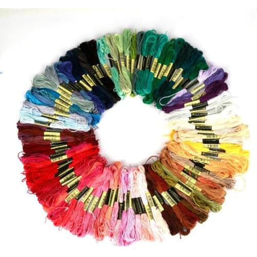 24/36/150pcs Mixed Color Length 7.5m Embroidery Floss Cross Stitch Thread Similar Kit DIY Sewing Craft Handmade Accessories