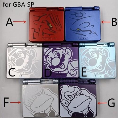 Limited Edition Full Housing Shell replacement for Nintendo Gameboy Advance SP for GBA SP Game Console Cover Case with Screen