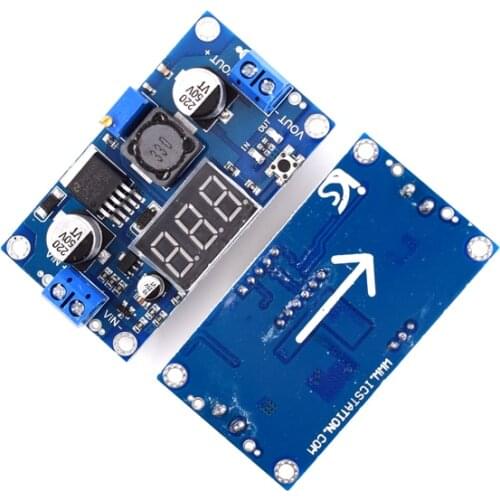 LM2596 DC DC Step Down Converter Voltage Regulator LED Display Voltmeter 4.0~40 to 1.3-37V Buck Adapter Adjustable Power Supply