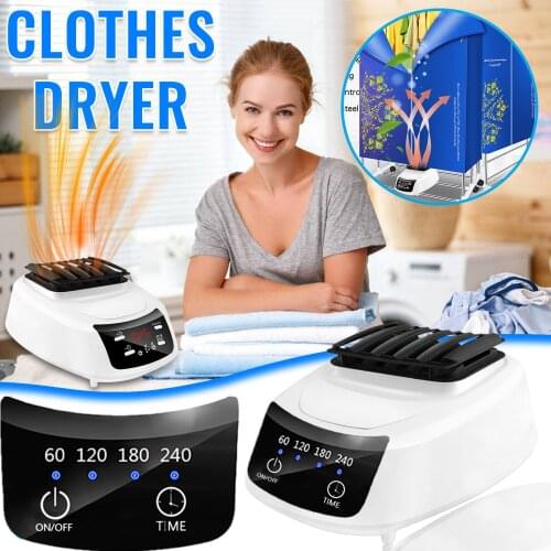 Portable Electric Clothes Dryers Smart Touch Household Baby Clothes Drying Warm Wind Laundry Garment Clothes Shoes Warmer#db4