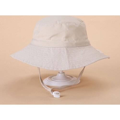 2021 Fashion Toddler Kids Hat Baby Boys Girls Solid Sunscreen Cap Princess Girls Beach Hat Baby Hat Bucket Cap Fisherman Cap