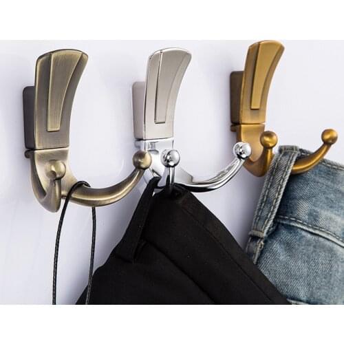 Vintage Fashion Creative home Decoration Wall Hook, Clothes Bag Key towel Bathroom Bathroom Kitchen antique bronze doubel hook