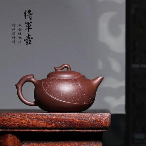 Xin'an purple clay teapot pure handmade famous teapot large capacity tea set authentic Yixing raw ore old purple clay