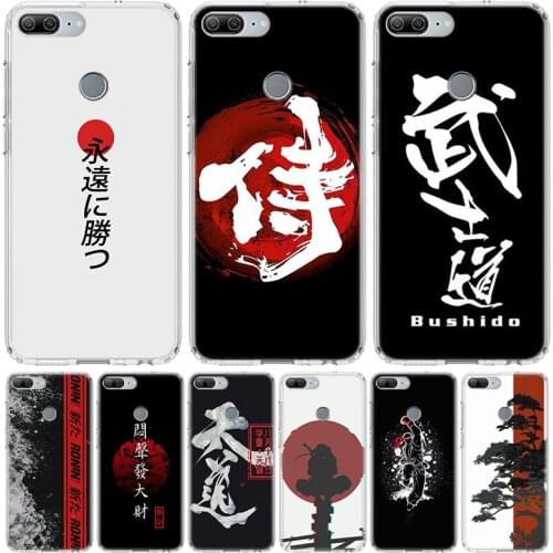 Japanese RONINSUTAIRU FRESH Bushido Cover Phone Case for Huawei Y5 Y6 Y7 Y9 2019 Honor 8A 8S 8X 7A 7X 9 10 20 Lite Pro 10i20i