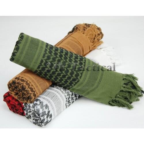 Women Mens Scarf Military Tactical Unisex Arab Shemag Cotton Scarves Hunting Paintball Face Mesh Desert Bandanas