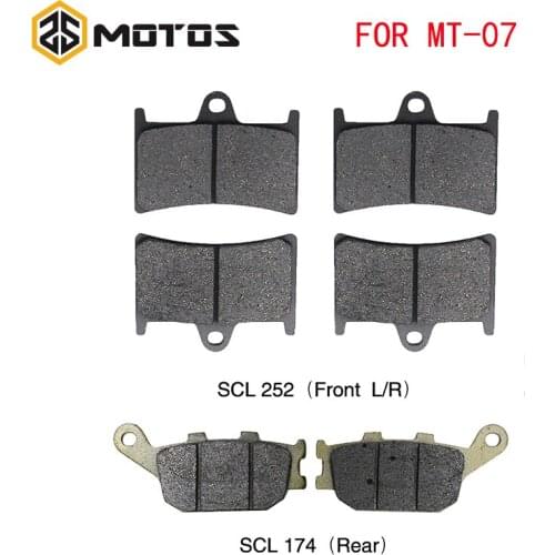ZS MOTOS For Yamaha MT07 MT-07 2014-2016 Motorcycle Front&Rear Brake Pad Set