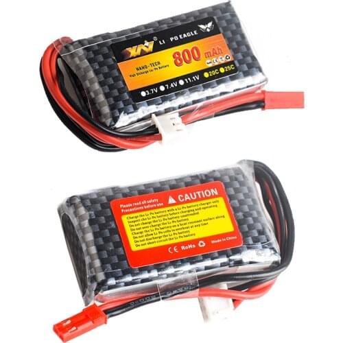 1pcs YW Li-Polymer 2S 7.4v 800mah Lipo Battery For MC6A MC6B ZF-6A MC-E7 Rc Transmitter