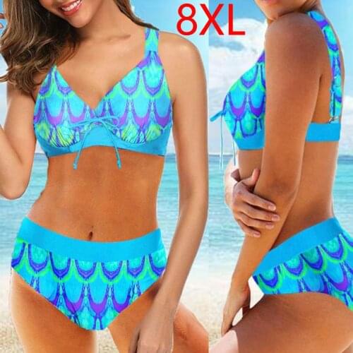 2020 Sexy Bikini Set Plus Size 8XL Swimsuit Women Push Up Swimwear Brazilian Bathing Suit Beachwear Swimming Suit For Women