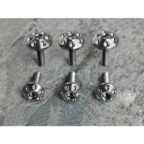 5pcs Titanium M5 M6 M8 *10-25mm Screws Bolts for Motorcycle License Plate Frame