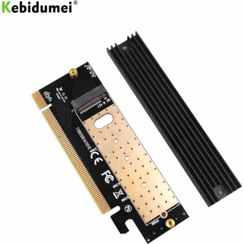 Kebidumei Add On Card M.2 NVMe SSD NGFF TO PCIE 3.0 X16 X4 Adapter M Key Interface Expansion Card Support 2230 to 2280 SSD