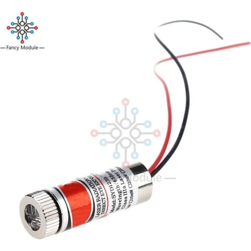 Hot Sale 1pcs 650nm 5mW Red Laser Line Module Focus Adjustable Laser Head 5V Laser Module