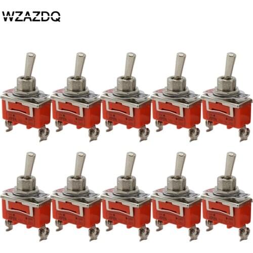 Button switch shaking rocker switch 10pce 1021 single pole single throw toggle power switch two legs two gears