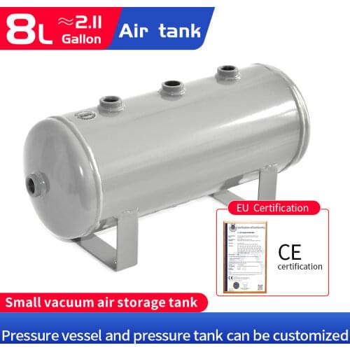 Jianyue Small Vacuum Horizontal gas Tank 8L-B Pressure Vessel Tank Vacuum Air Tank Custom