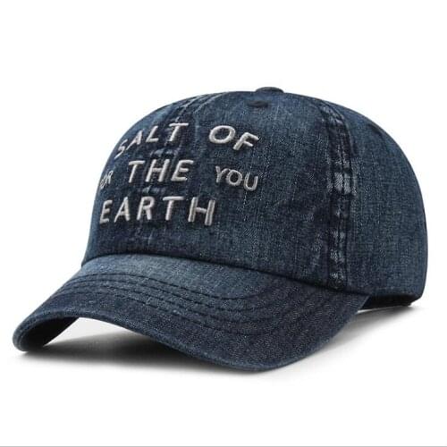 Men and women embroidered letters cowboy hats summer thin style Short brim baseball caps Peaked sun hat