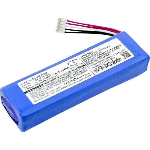 Upgrade Cameron Sino For JBL GSP1029102R 6000mAh / 22.20Wh Speaker Battery