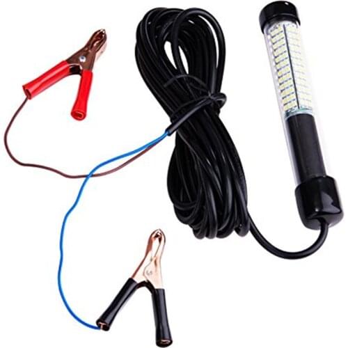 12V 10.8W 180 LEDs 1080 Lumens LED Submersible Fishing Light Underwater Fish Finder Lamp with 5m Cord