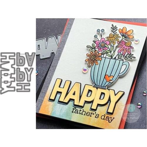 HAPPY Metal Cutting Dies for Scrapbooking Handmade Tools Mold Cut Stencil New 2021 DIY Card Make Mould Model Craft Decoration