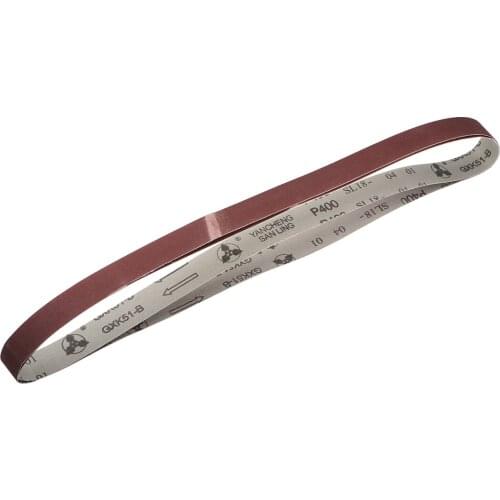 Uxcell 2pcs 1-inch X 42-inch(25mm X 1065mm) Sanding Belt 400 Grit Aluminum Oxide to wood, plastic, fiberglass steel metals