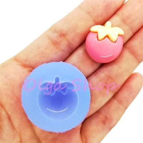 SYL164 20.0mm x 18.0mm Strawberry Silicone Mold Fondant Cake Decoration Candy Resin Clay DIY Pendant Candle FOOD SAFE OVEN SAFE