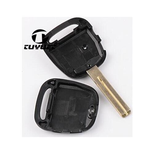 Replacement Remote Key Shell for Toyota Side 2 Button Car Key Case 40MM Key Blade
