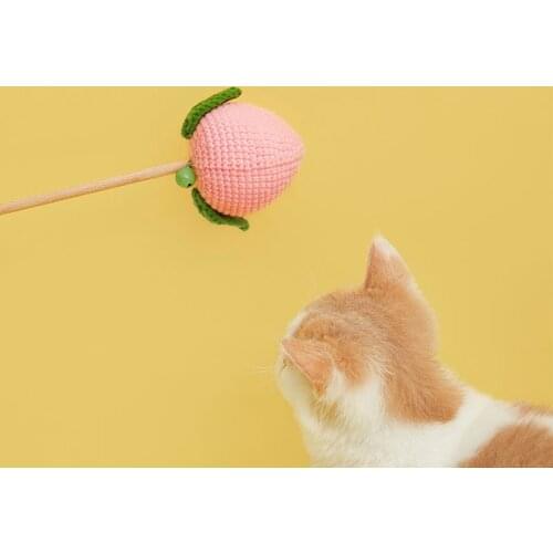 Cat Dog Toy Pet Toys Accessories Stuffed Molar Tools Supplies For Cats Teaser Hand Woven Comfortable Stick Cotton