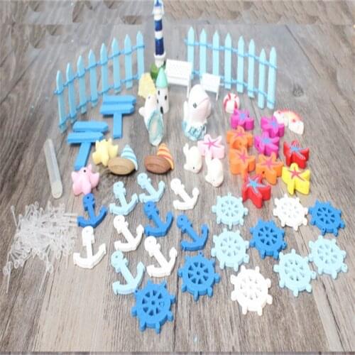 Ocean Style Seagull Beach Sea Slime Charms Resin Accessories Beads Making for DIY Scrapbooking Crafts Party Decor