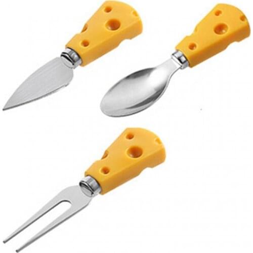 Creative Lovely Spoon Cartoon Stainless Steel Tableware Dessert Fruit Cake Cheese Ice Cream Spoon Fork Kitchen Cheese Tableware