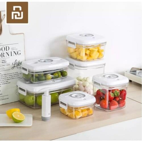 Youpin Vacuum Crisper Vacuum Storage Delay Lock Fresh Moisture Proof Taste Food Contact Material Container Box 6 models