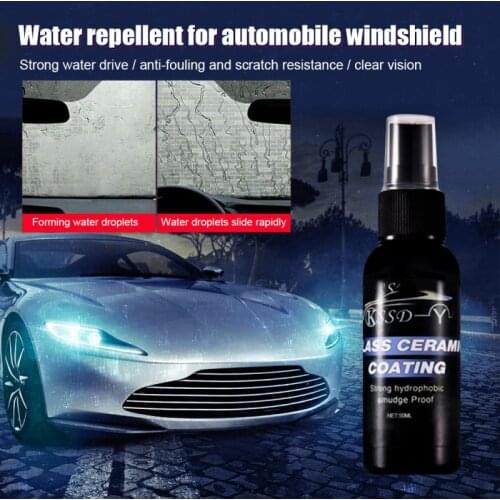 50ml Automobile Windshield Water Repellent Car Coating Windows Waterproof Rainproof Nano Hydrophobic Coating Strong Penetration