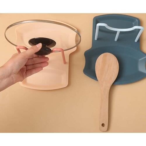 Wonderlife Non-slip Spoon Pad Pot Cover Spatula Racks Countertop Drain Tray Kitchen Accessories Cutting Board Finishing Rack